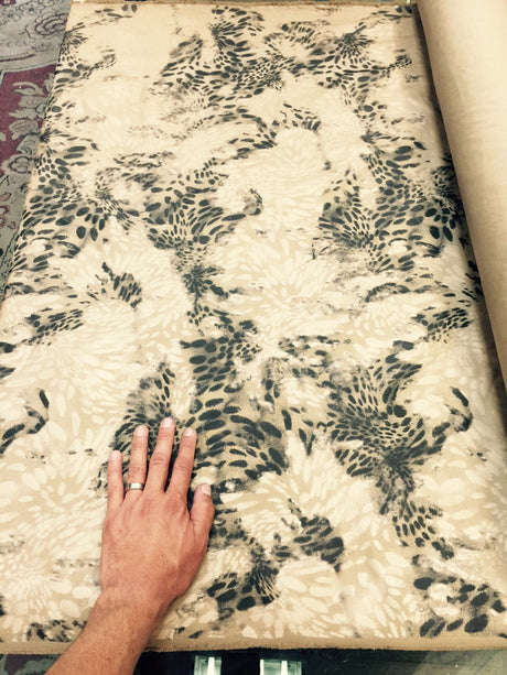 Animal Print Denim Jaguar Fabric