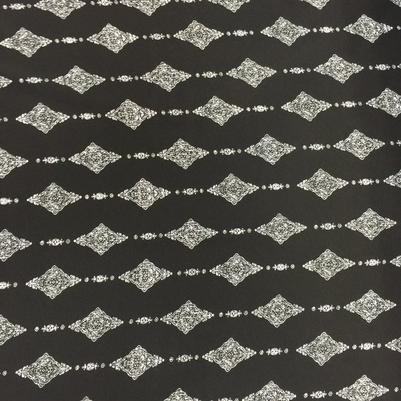 Stretch Crepe Black White