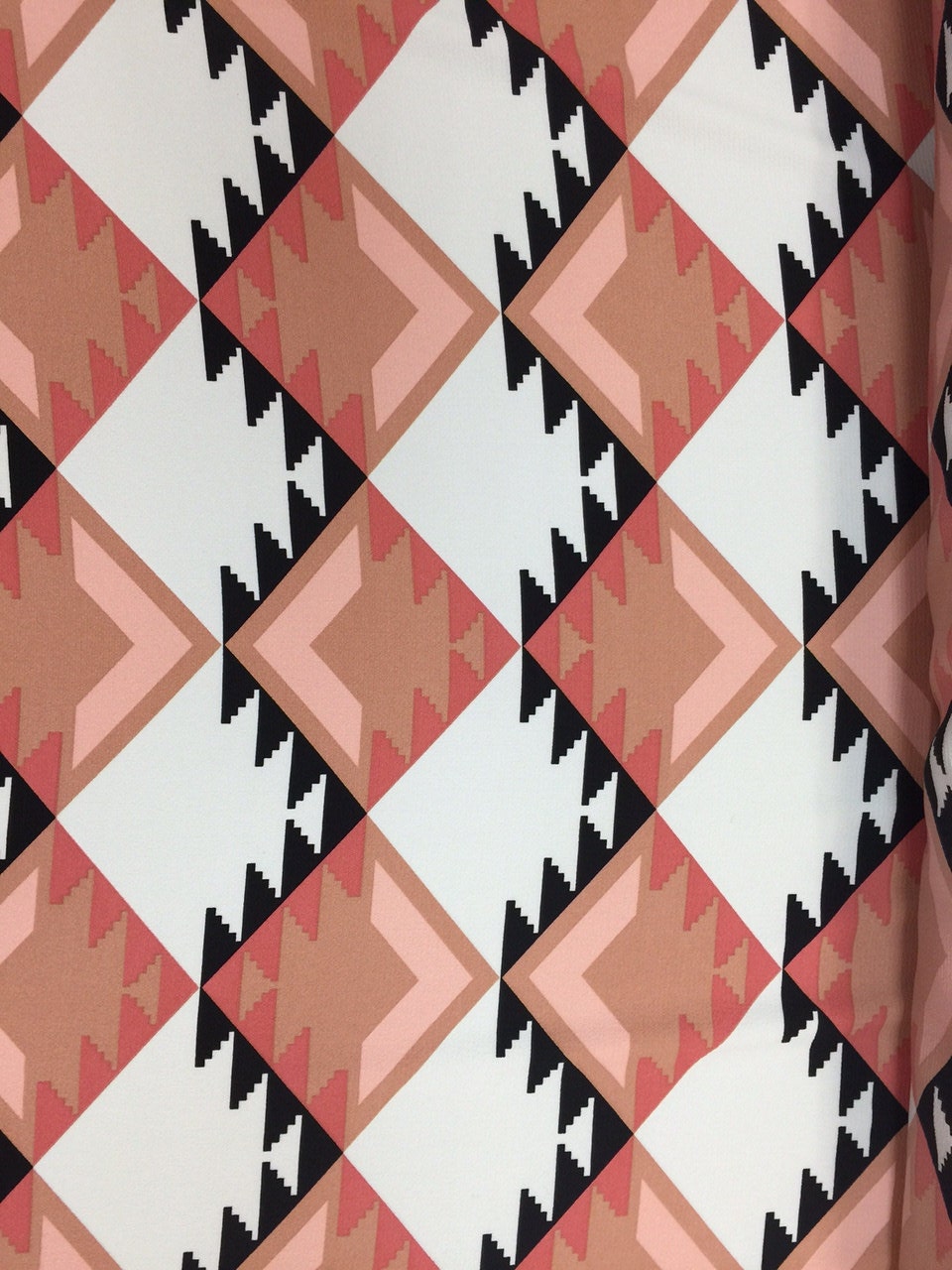 Stretch Crepe Navajo Inspired Blush Ivory