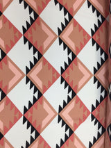 Stretch Crepe Navajo Inspired Blush Ivory