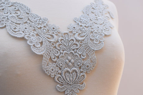 Metallic Venice Lace Applique