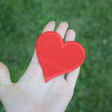 Heart Patches Iron-On Red 3 Inch
