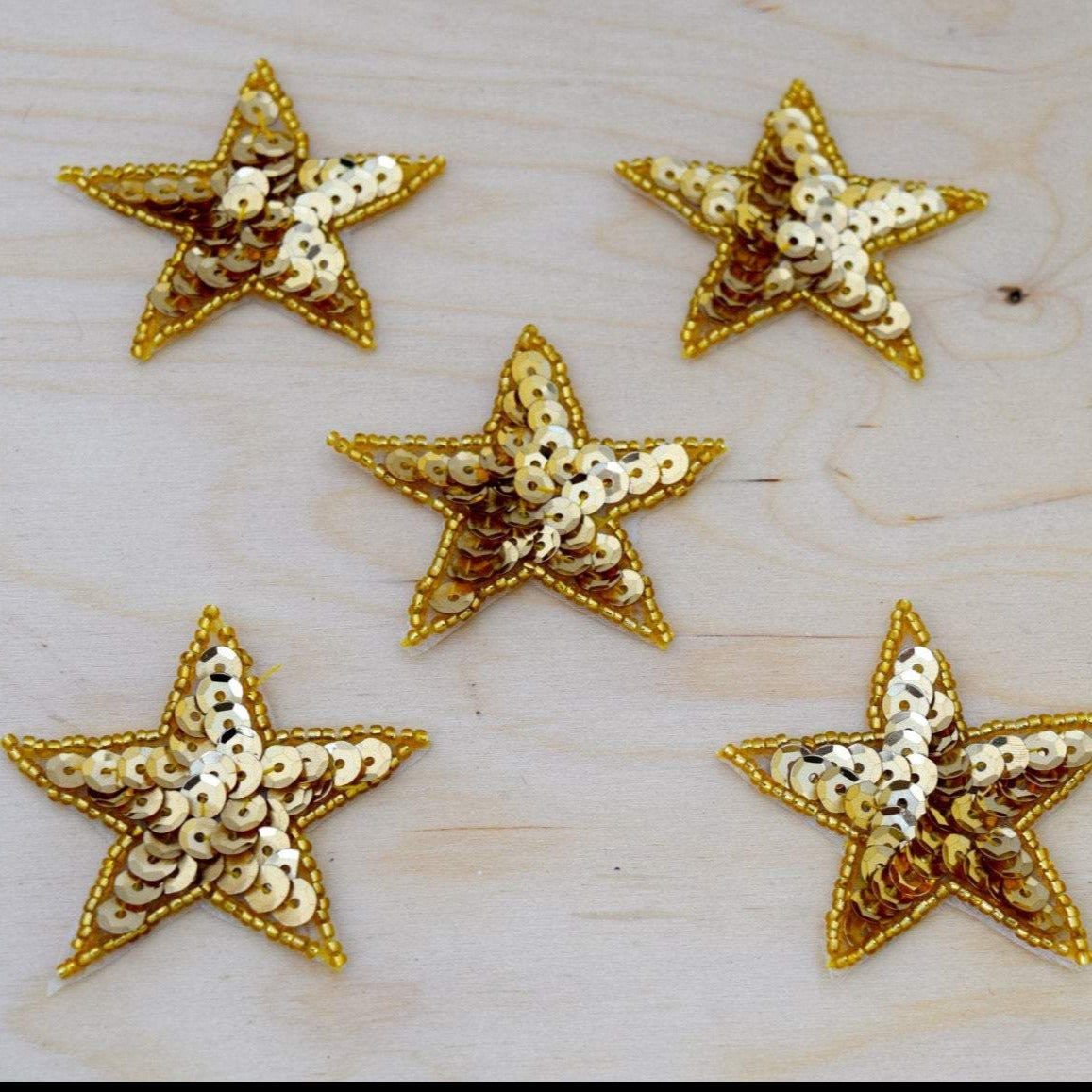Star Patch Iron-On Sequin Beaded