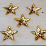 Star Patch Iron-On Sequin Beaded