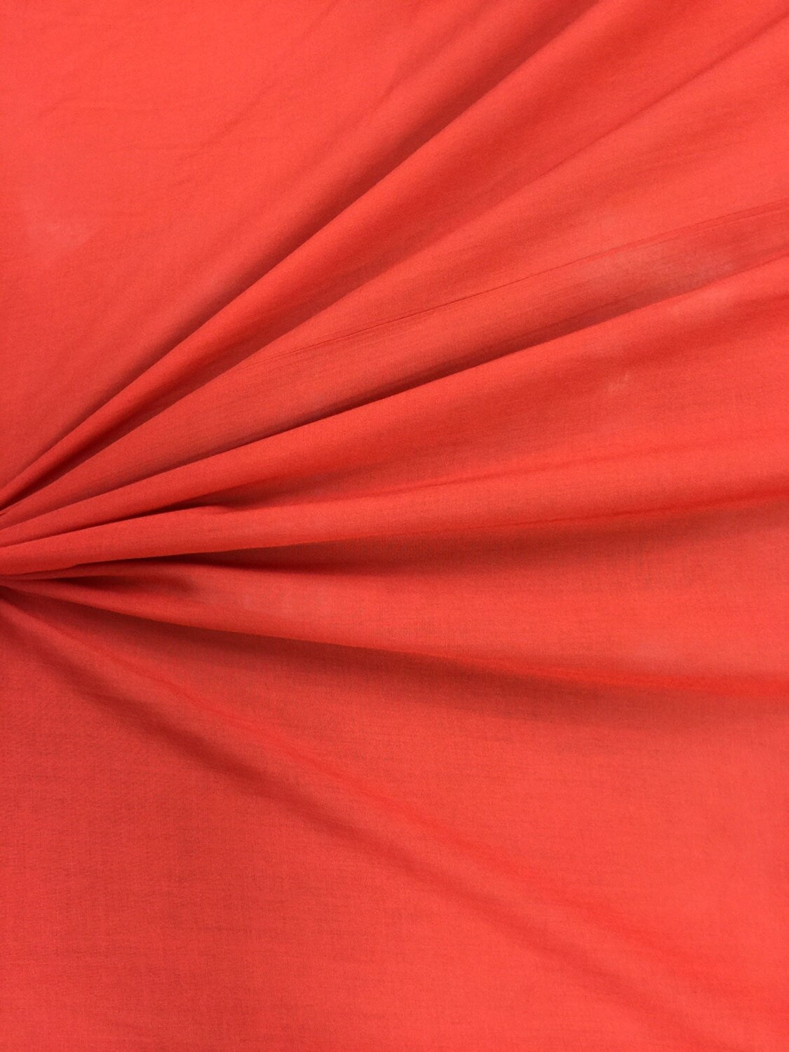 Rayon Challis Fabric Orange
