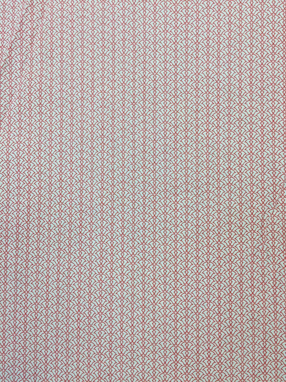 Cotton Heart Print Fabric Red