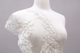 Beaded Lace Trim White Ivory 9 Inch