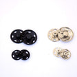 Sew-On Snap Metal Buttons Black Nickel