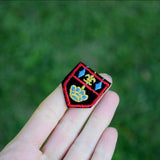 Emblem Crest Patch Set Black Gold Blue Red