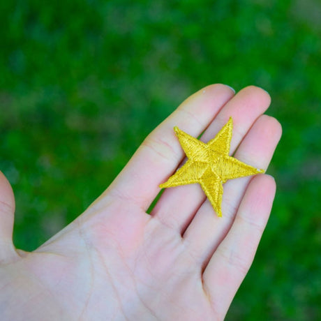 Star Patch Gold Embroidery Iron-On