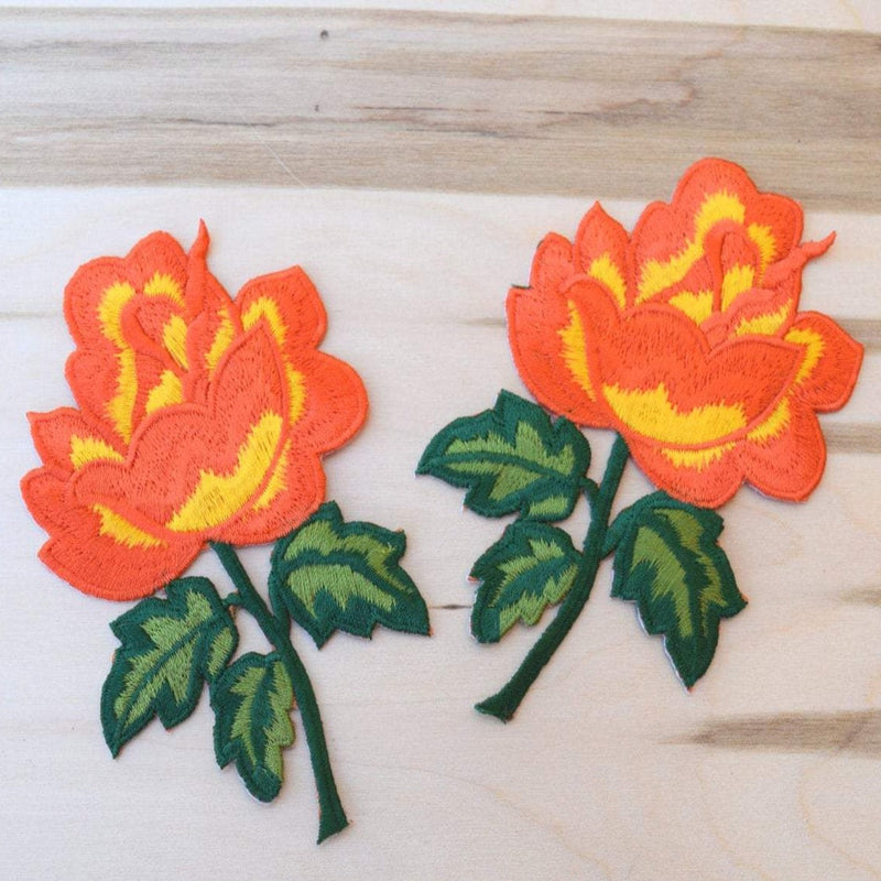 Flower Applique Iron-On Patch Set
