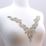 Rhinestone Collar Neckline Applique