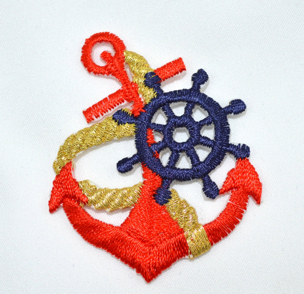 Anchor Patch Red Embroidered Iron-On