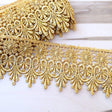 Metallic Gold Venice Lace Trim 3 Inch
