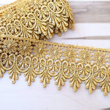 Metallic Gold Venice Lace Trim 3 Inch