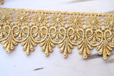 Metallic Gold Venice Lace Trim 3 Inch