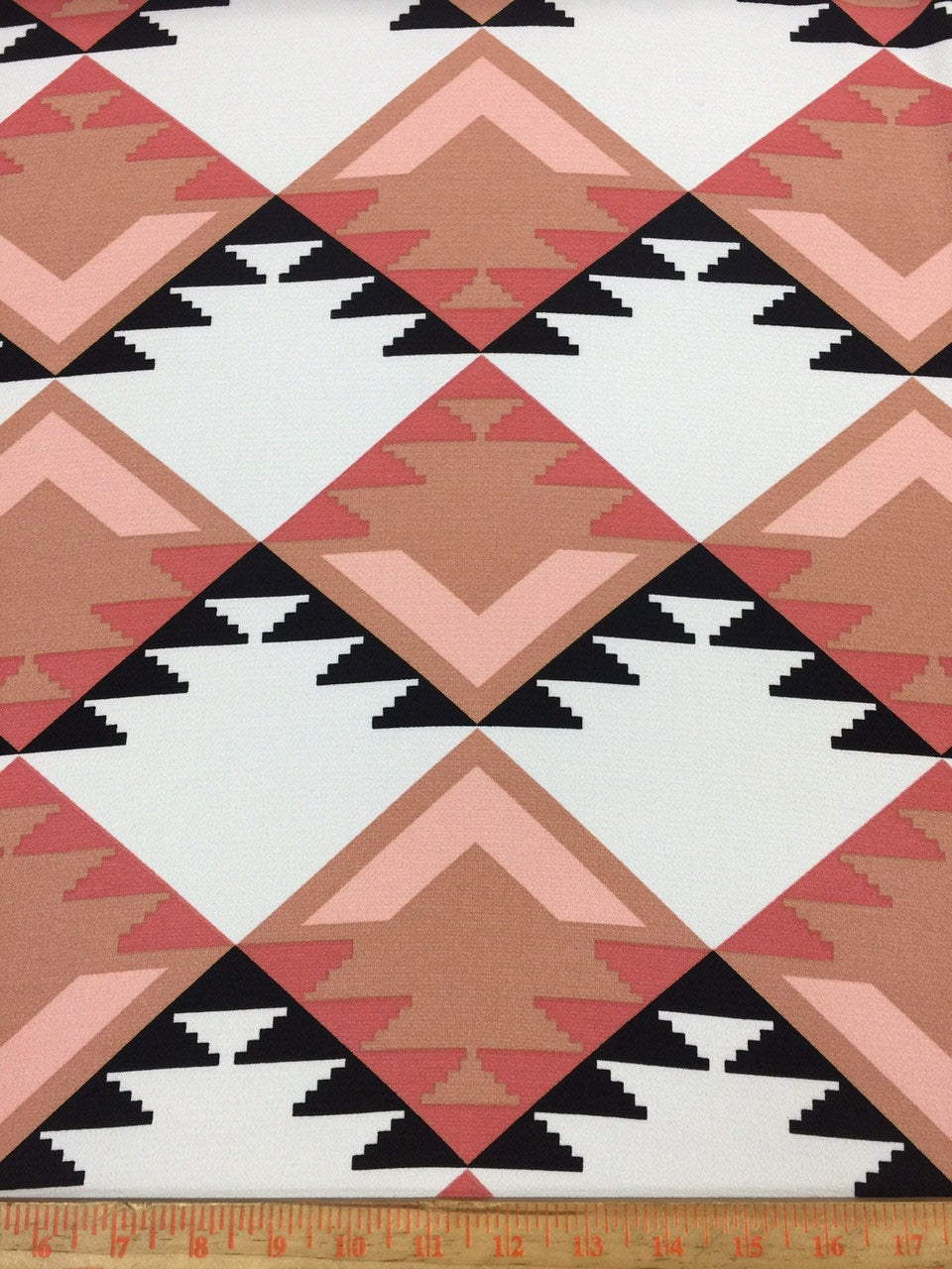 Stretch Crepe Navajo Inspired Blush Ivory