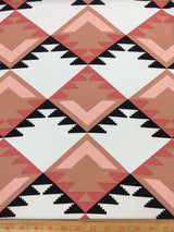 Stretch Crepe Navajo Inspired Blush Ivory