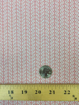 Cotton Heart Print Fabric Red