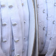 Hook and Eye Tape White Silver