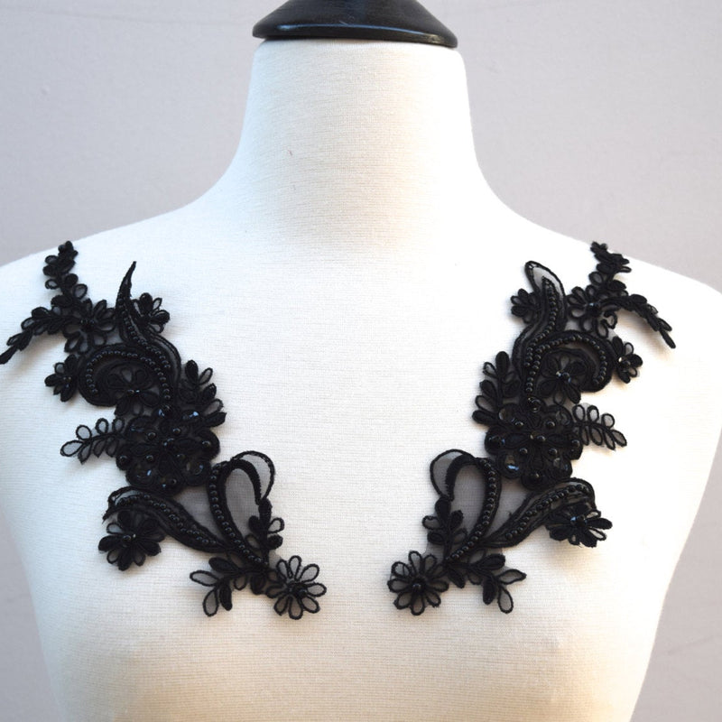 Beaded Sequin Lace Applique
