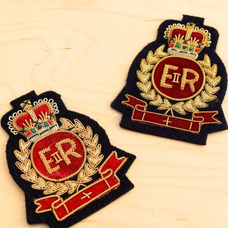 Bullion Crest Patch Red