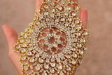 Rhinestone Applique Antique Gold