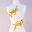 Embroidered Gold Flower Patches