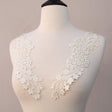 Ivory Venice Lace Applique Pair