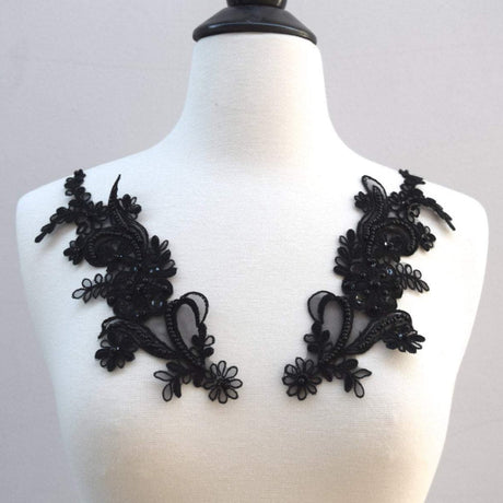 Beaded Sequin Lace Applique