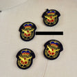 Emblem Patch Black Gold Red