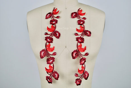 Iron-On Flower Patch Appliques