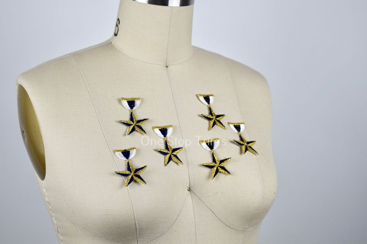 Star Patch Iron-On Embroidered