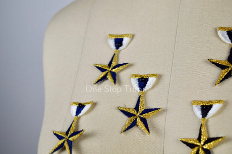 Star Patch Iron-On Embroidered
