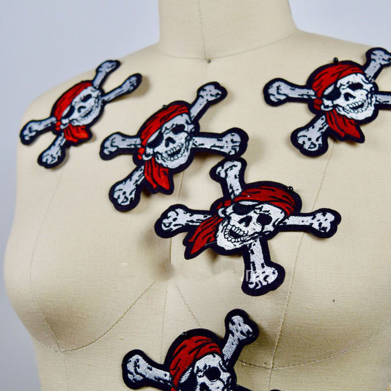 Pirate Skull Iron-On Patch