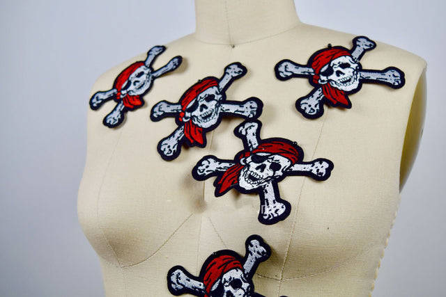 Pirate Skull Iron-On Patch