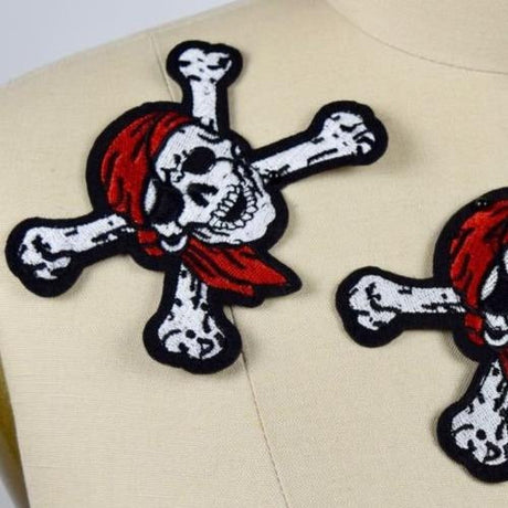 Pirate Skull Iron-On Patch