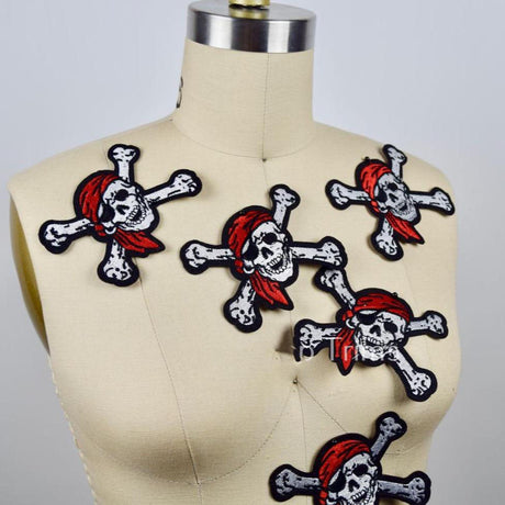 Pirate Skull Iron-On Patch