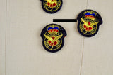 Emblem Patch Black Gold Red