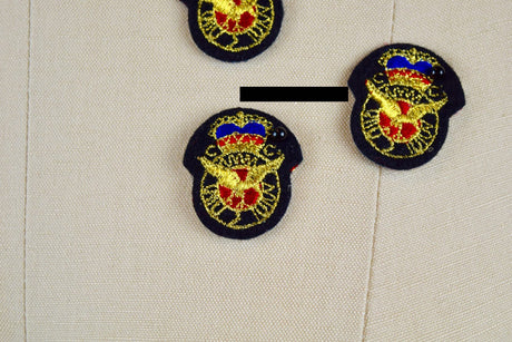 Emblem Patch Black Gold Red