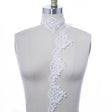 Bridal Lace Trim Polyester Leaf Motif 3"