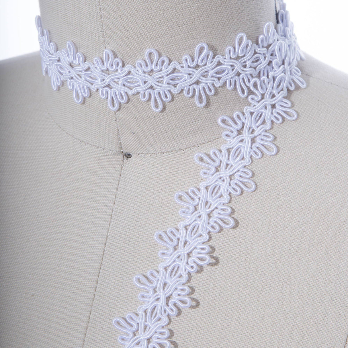 Gimp Trim 1 Inch White Ivory