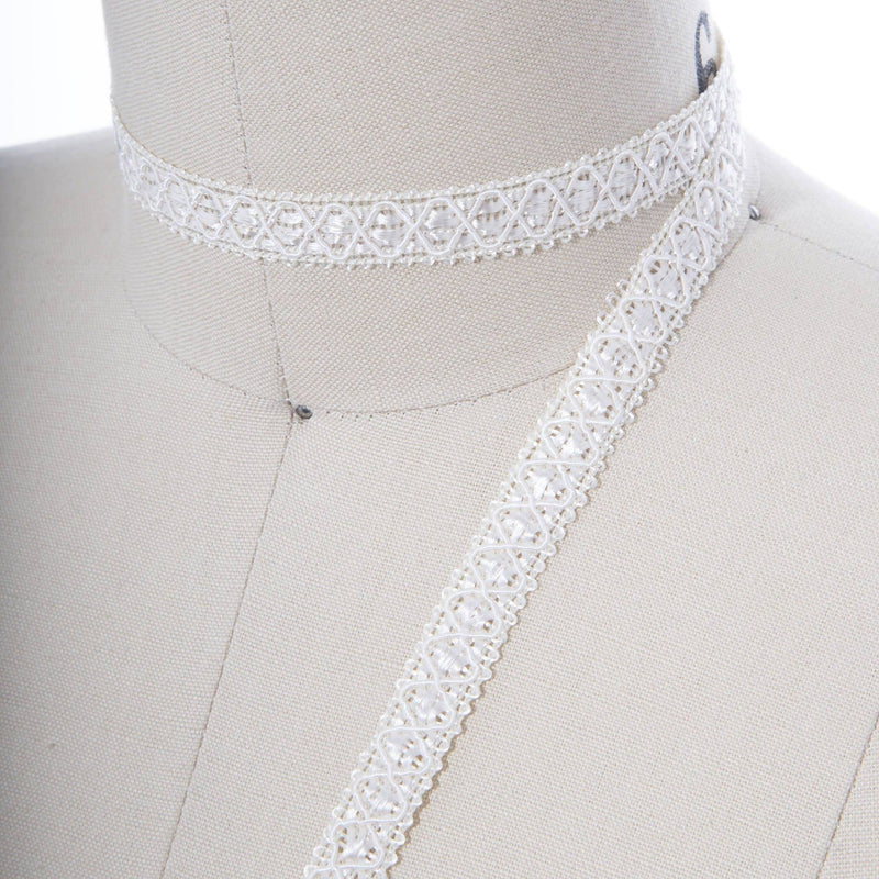 Gimp Trim Ivory Rayon Ribbon