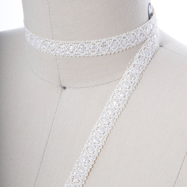 Gimp Trim Ivory Rayon Ribbon