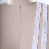 Snap Tape Trim White Cotton 3/4in