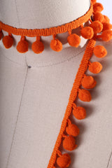 Pom Pom Trim Orange 1 Yard