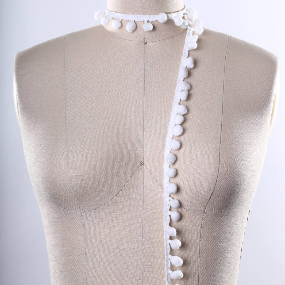 Pom Pom Trim White Snowball