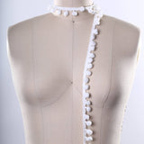 Pom Pom Trim White Snowball