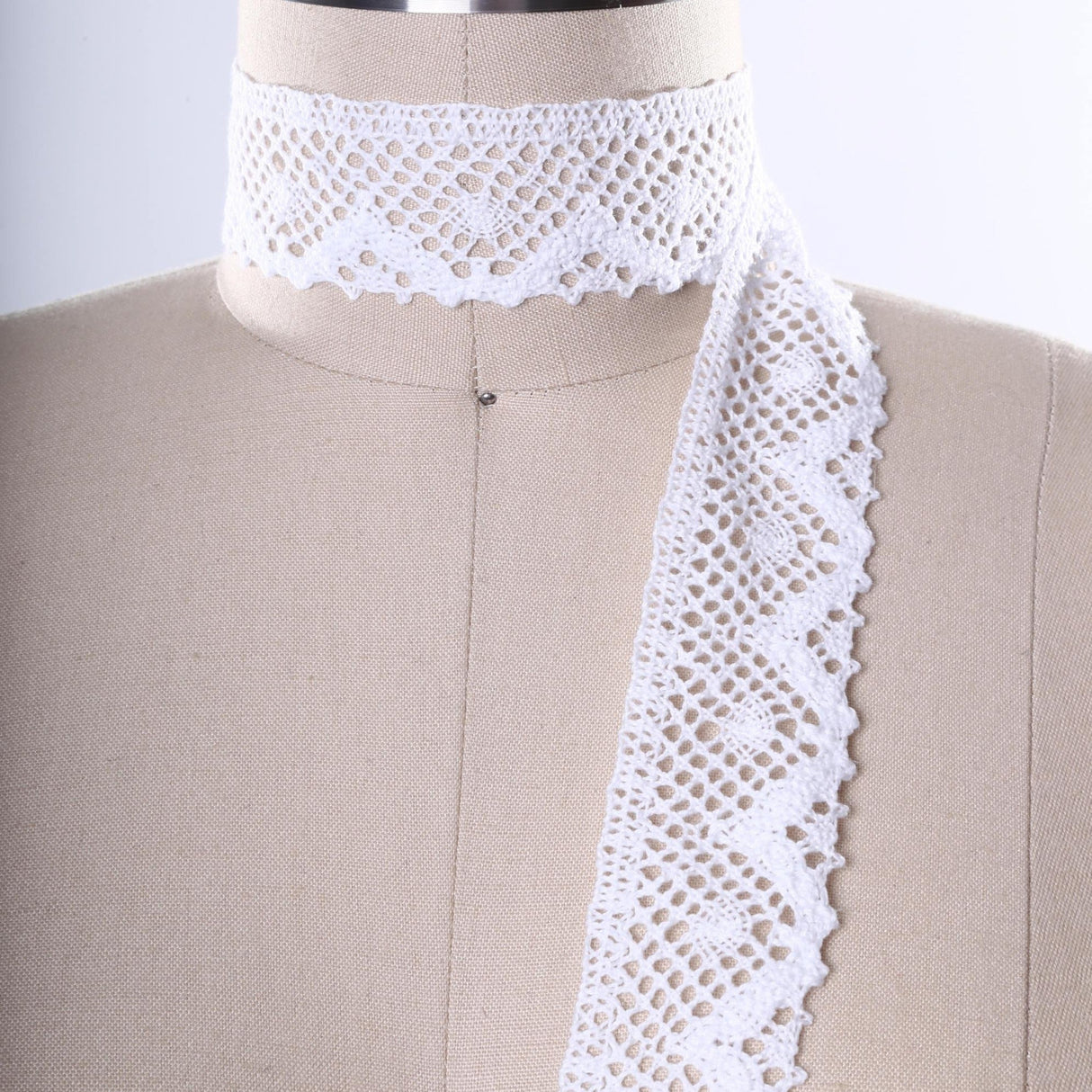 Cluny Cotton Lace Trim White 1.5 Inch