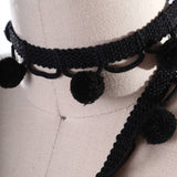 Pom Pom Trim Jumbo Black